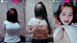Baby Moy Kaos Putih Live Instagram Video by Beeg