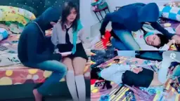 Gadis Daun Masih Muda Pasrah di Kamar Fetish BDSM Masuk! Video by KingBokep