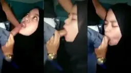 Hijabers Ketagihan Peju Sepong Kontol Video by HQporner