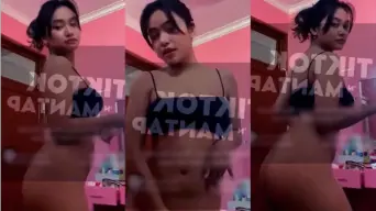 Indah Tiktok Tank Top Hitam Ebot