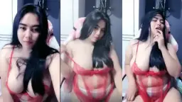 Shellaaa Toge Sexy Lingerie Merah Comeback Lagi Video by BokepHUB
