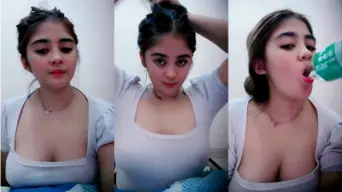Si Imut Holaa Queenn Nyepong Botol