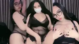Tambah Montok Ratu Glowing Mango Black Lingerie Video by KingBokep