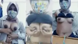 Tante Hijab Remas Toket Bulat Video by HQporner