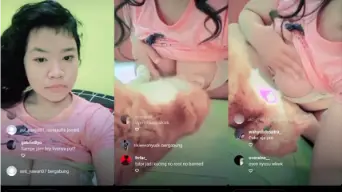 Viral ABG Toketnya di Jilat Kucing